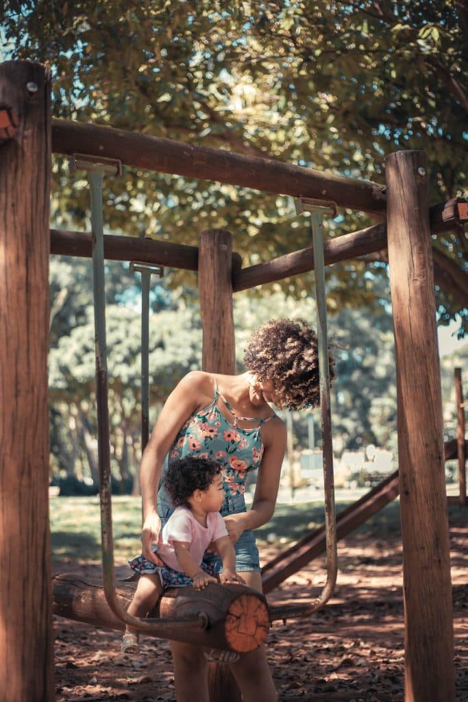 child on the swing