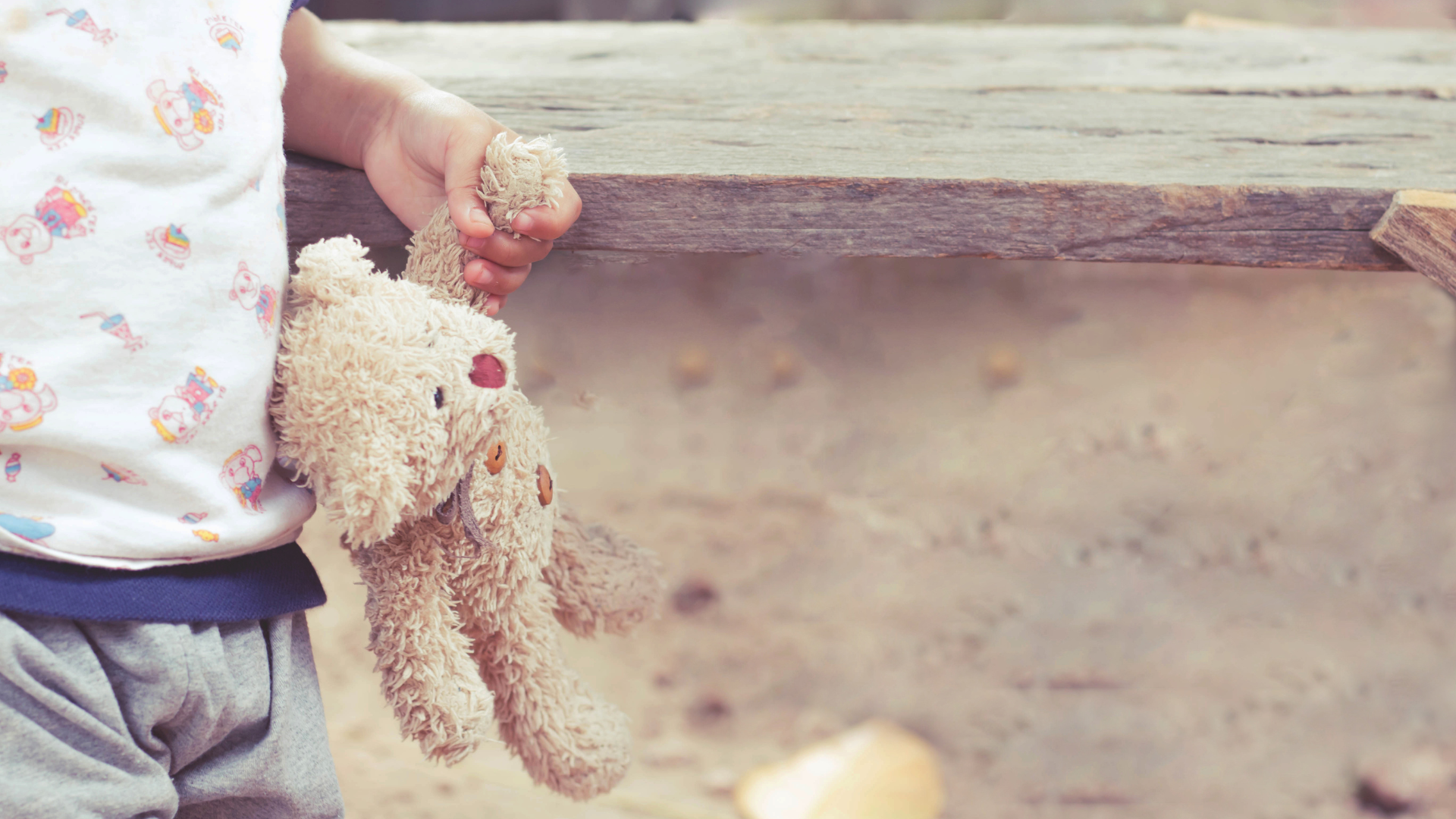 transitional objects, such as a teddy bear, help create a sense of security to our children when we are not with them at school, or at kindergarten